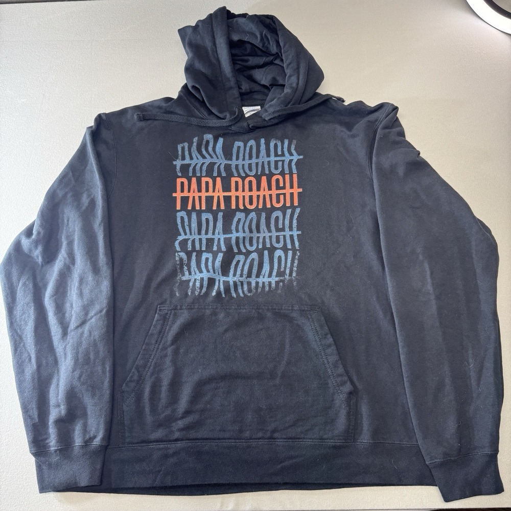 Papa Roach Who Do you Trust? Black Hoodie Size L Large Pullover